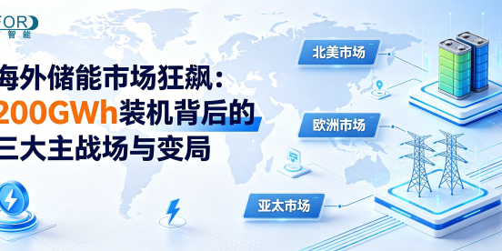 海外储能市场狂飙：200GWh装机背后的三大主战场与变局